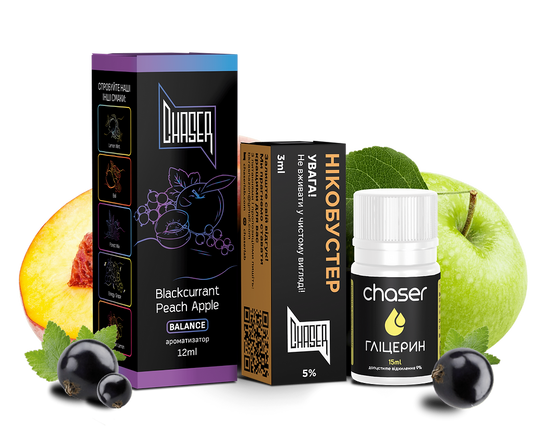 CHASER ☛ Компоненти Chaser 100% People Black - Blackcurrant Peach
