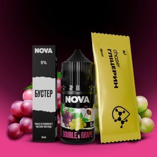 Набор NOVA Salt Double Grape (30 мл / 30 мг)