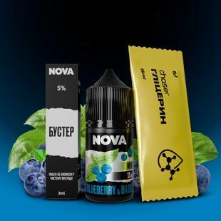 Набор NOVA Salt Blueberry Basil (30 мл / 30 мг)