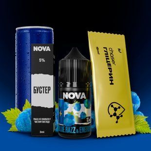 Набор NOVA Salt Blue Razz Energy (30 мл / 30 мг)